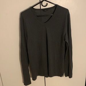 Theory grey v neck sweater